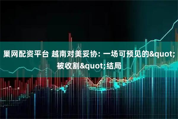 巢网配资平台 越南对美妥协: 一场可预见的"被收割"结局